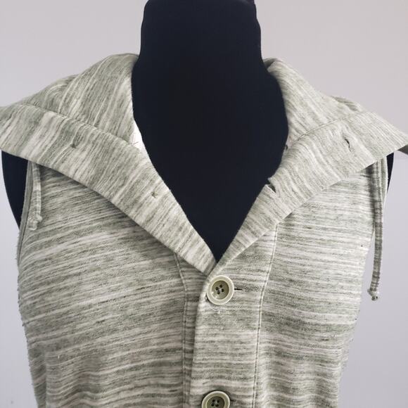 Matilda Jane Vest Green Marled Sweater Sleeveless Button Front Shawl Collar Sz S - Picture 8 of 15